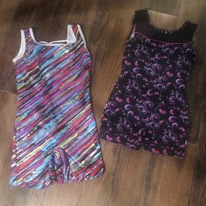 Bundle of 2 gymnastics leotards